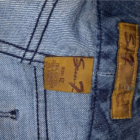 Seven 7 Bootcut Distressed Jeans - Picture 11 of 12